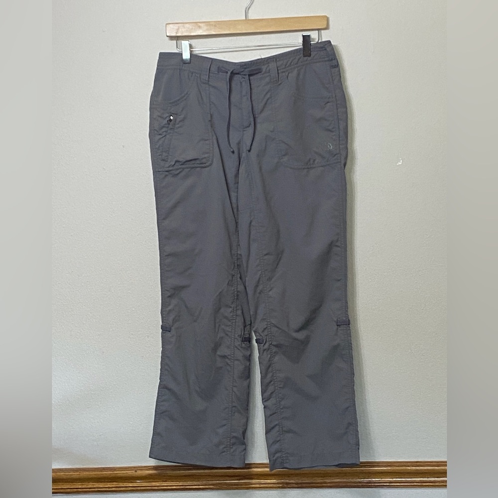 The North Face Womens Hiking Pants Nylon Ripstop Gray Size 8